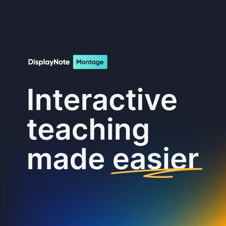 Moderate screen sharing from your own device with DisplayNote Montage