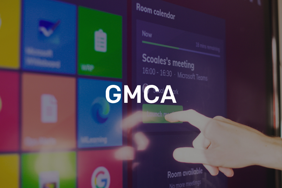 GMCA using our Call + App Launching solution across their meeting spaces